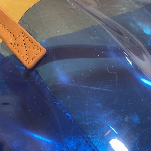 Tory Burch Bag Transparent & Leather Tote Wristlet Set - Picture 16 of 17